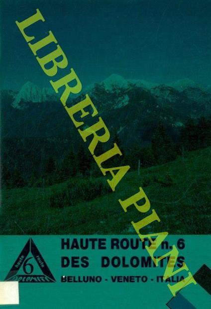 Haute route n. 6 des Dolomites. Des sources du Piave à Vittorio Veneto le long des sentiers de montagne - Italo Zandonella Callegher - copertina