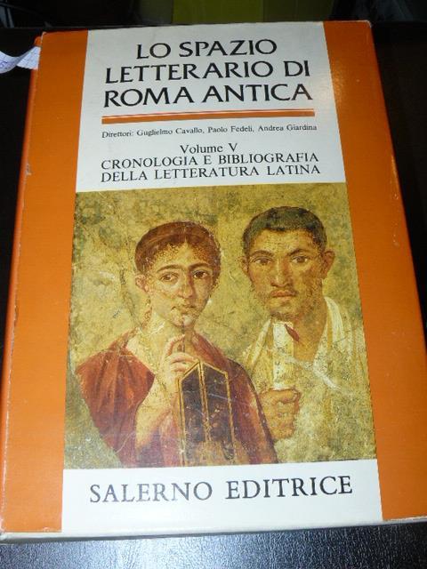 Lo spazio letterario di Roma antica - copertina