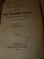 Il lamento dell'ultimo menestrello poema di sir Walter Scott. Prima traduzione italiana dall'originale inglese di C.F. (Francesco Cusani ) con note