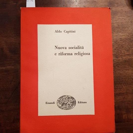 Nuova Socialità E Riforma Religiosa - Aldo Capitini - copertina