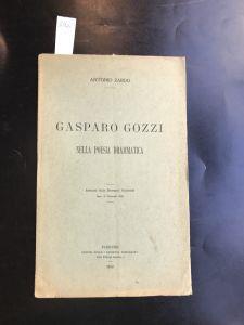 Gasparo Gozzi nella poesia drammatica. Estratto dalla Rassegna Nazionale 1 Gennaio 1914 - Antonio Zardo - copertina