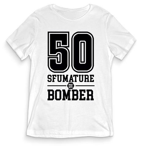 T-Shirt Uomo Bianca Tee114 Tg L 50 Sfumature Di Bomber