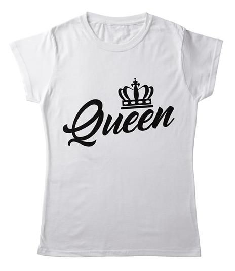 T-Shirt Bianca Donna Tee132 Tg M Queen