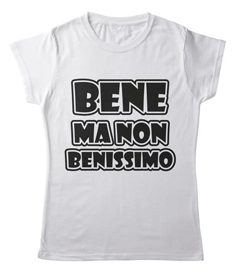 T-Shirt Bianca Donna Tee139 Tg M Bene Ma Non Benissimo