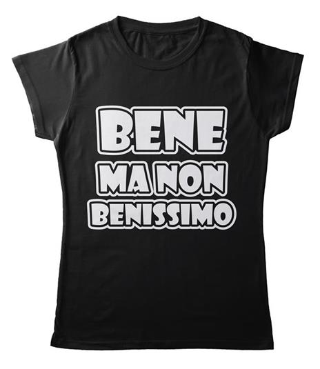 T-Shirt Nera Donna Tee139 Tg M Bene Ma Non Benissimo