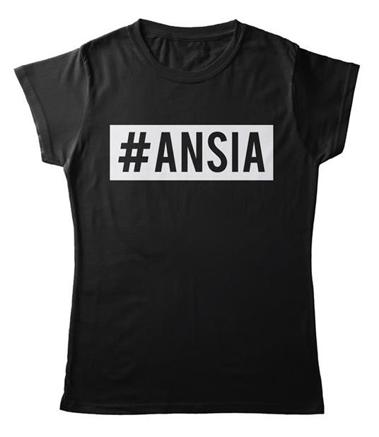 T-Shirt Nera Donna Tee142 Tg L Ansia