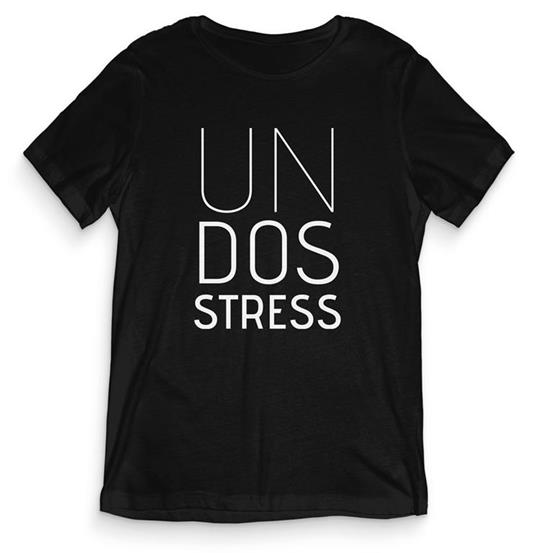 T-Shirt Uomo Nera Tee163 Tg S Un Dos Stress