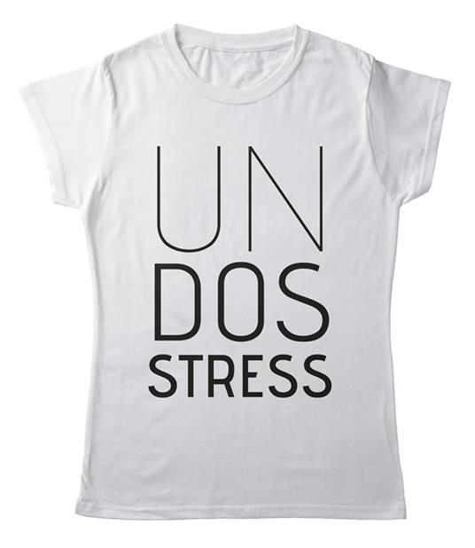 T-Shirt Bianca Donna Tee163 Tg S Un Dos Stress