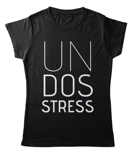T-Shirt Nera Donna Tee163 Tg M Un Dos Stress