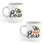 Set 2 Tazze Mug In Ceramica The Boss E The Real Boss