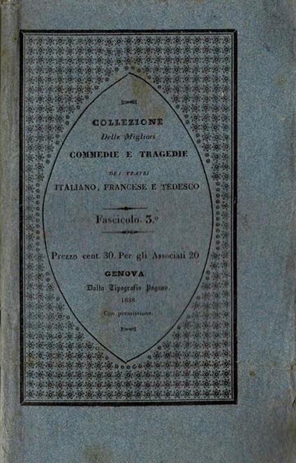 Malvina ossia il matrimonio di un genio - Eugenio Scribe - copertina