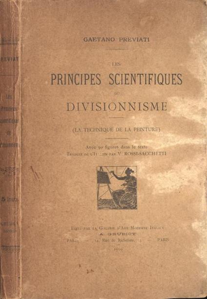 Les principes scientifiques du divisionnisme - Gaetano Previati - copertina