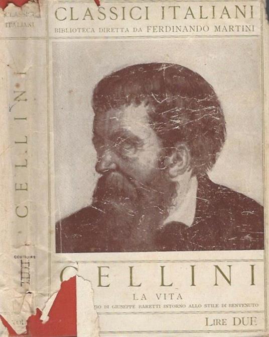 La vita - Benvenuto Cellini - copertina