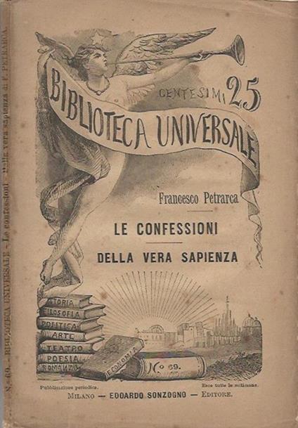 Le confessioni - Della vera sapienza - Francesco Petrarca - copertina