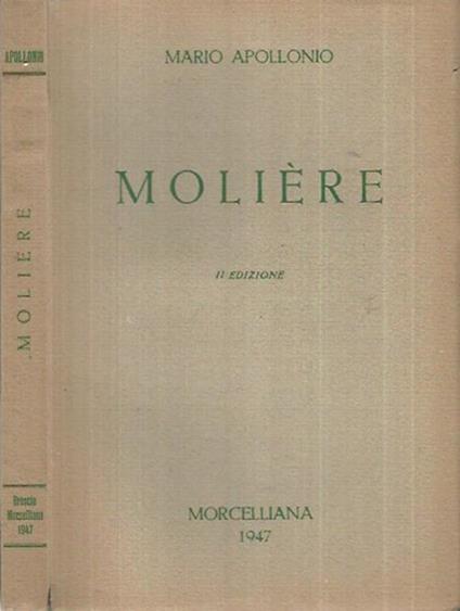 Moliére - Mario Apollonio - copertina