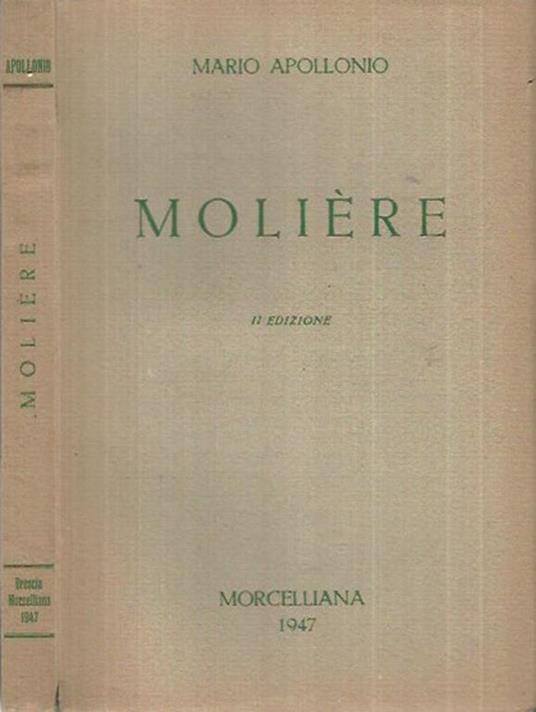 Moliére - Mario Apollonio - copertina