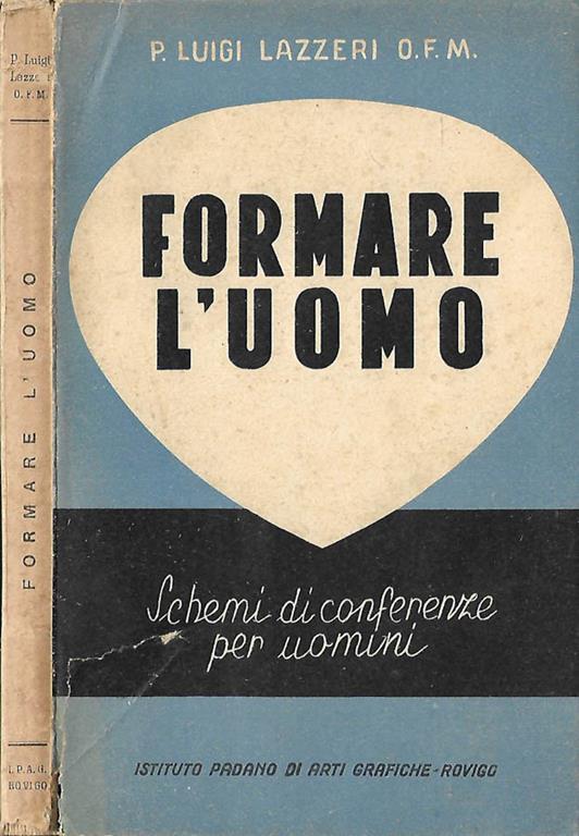 Formare l’uomo - Pier Luigi Lazzaroni - copertina