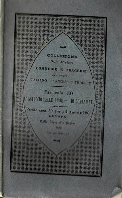 L' astuccio delle gioje - copertina