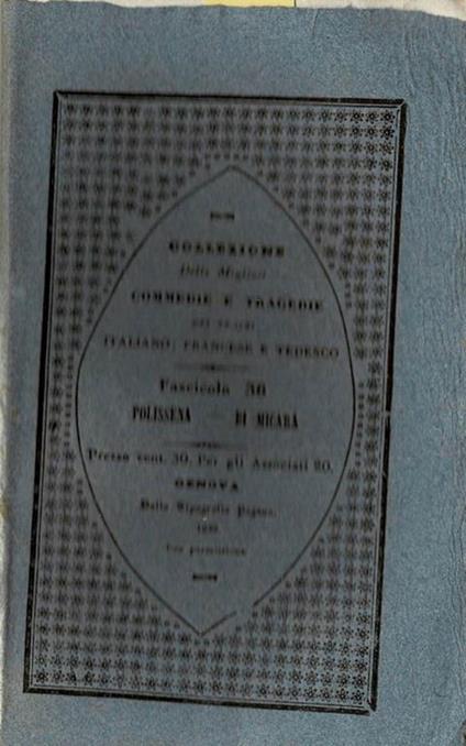 Polissena - copertina