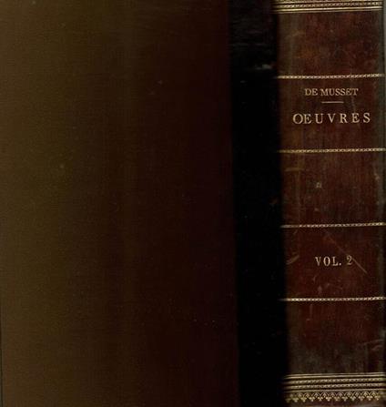 Ouvres Completès - Alfred de Musset - copertina