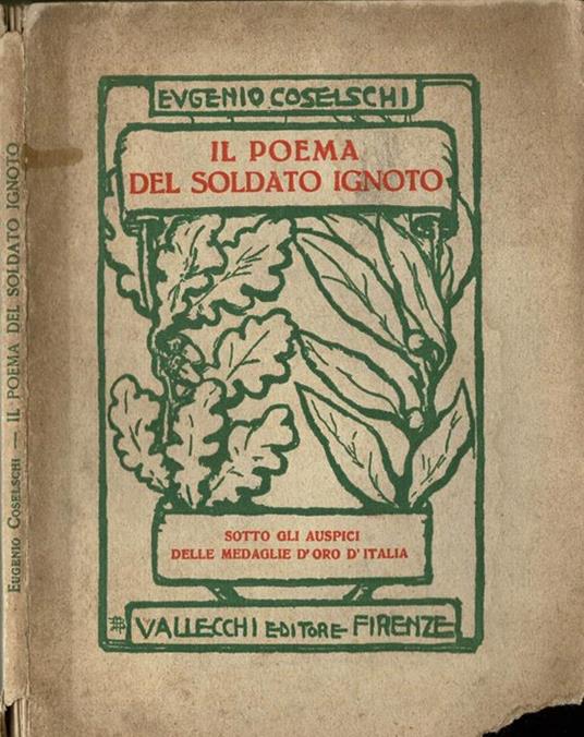 Il Poema del soldato Ignoto - Eugenio Coselschi - copertina