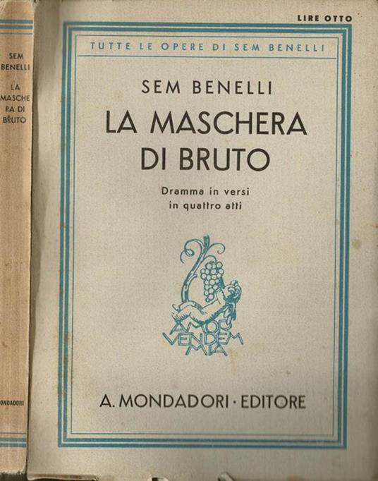 La Maschera di Bruto - Sem Benelli - copertina