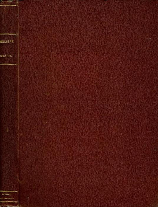 Oeuvres completes de Moliere tome premiere - Molière - copertina