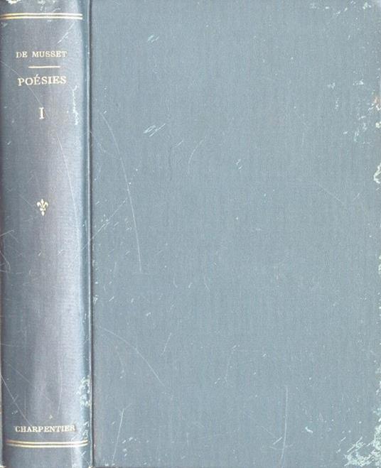 Poèsies Tome I - Alfred de Musset - copertina