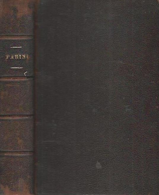 Versi e prose - Giuseppe Parini - copertina