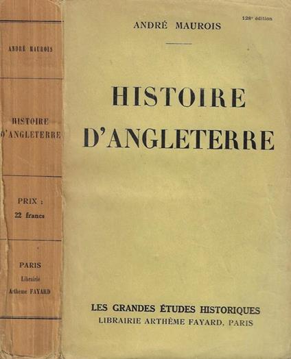 Histoire d'Angleterre - André Maurois - copertina
