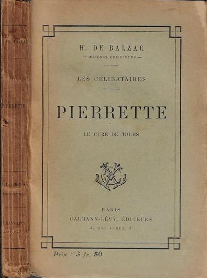 Pierrette - Honoré de Balzac - copertina