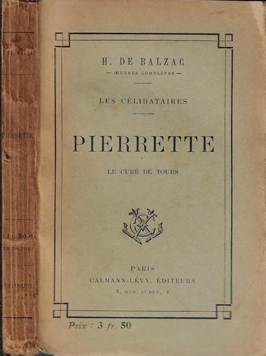 Pierrette - Honoré de Balzac - copertina