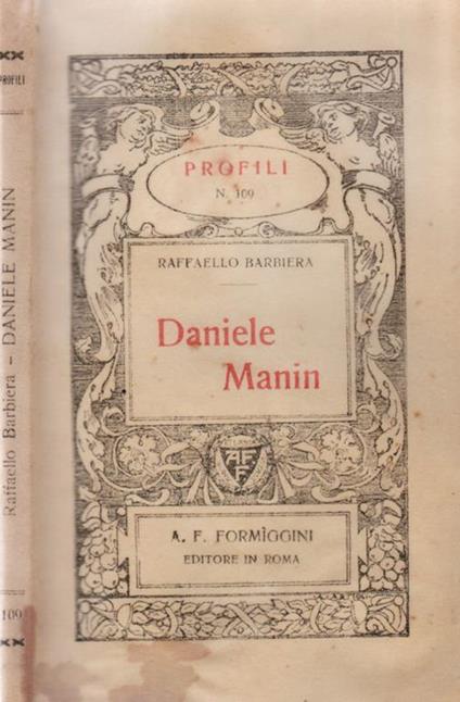 Daniele Manin - Raffaello Barbiera - copertina