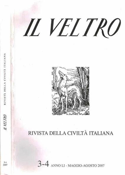 Il veltro 3-4 - copertina