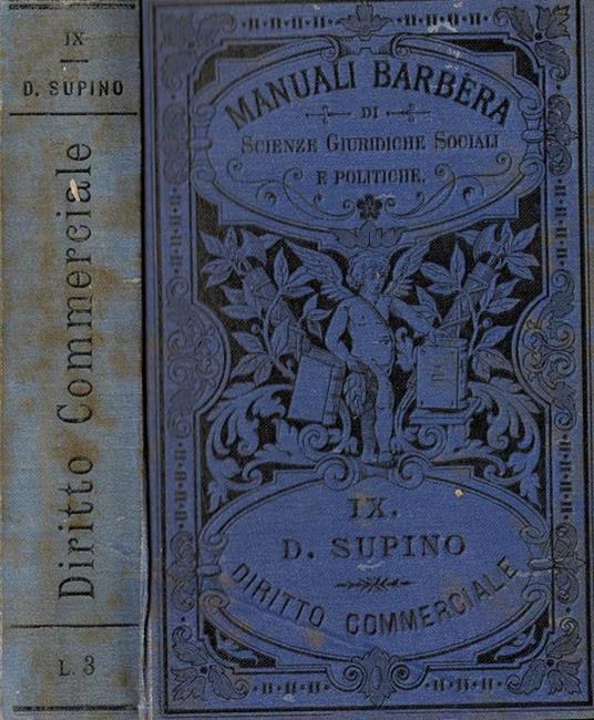 Diritto commerciale - David Supino - copertina