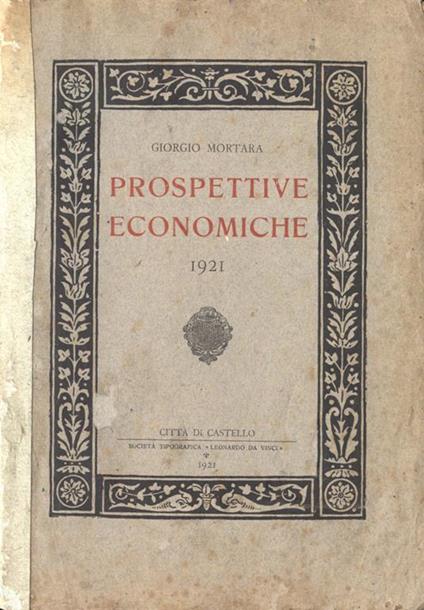 Prospettive economiche - Giorgio Mortara - copertina