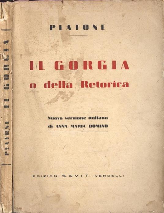 Il Gorgia - Platone - copertina