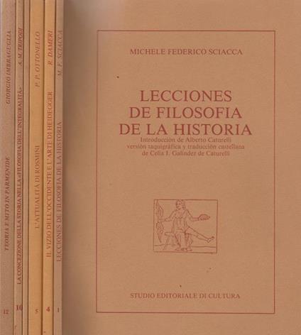 Filosofia oggi Vol. 1, 4, 5, 6, 10, 12 - copertina