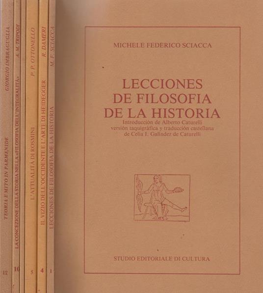 Filosofia oggi Vol. 1, 4, 5, 6, 10, 12 - copertina