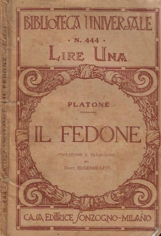 Il Fedone - Platone - copertina