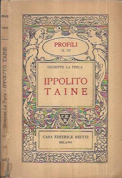 Ippolito Taine - Giuseppe La Ferla - copertina