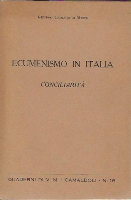 Ecumenismo in Italia - copertina