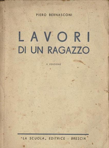 Lavori di un ragazzo - copertina