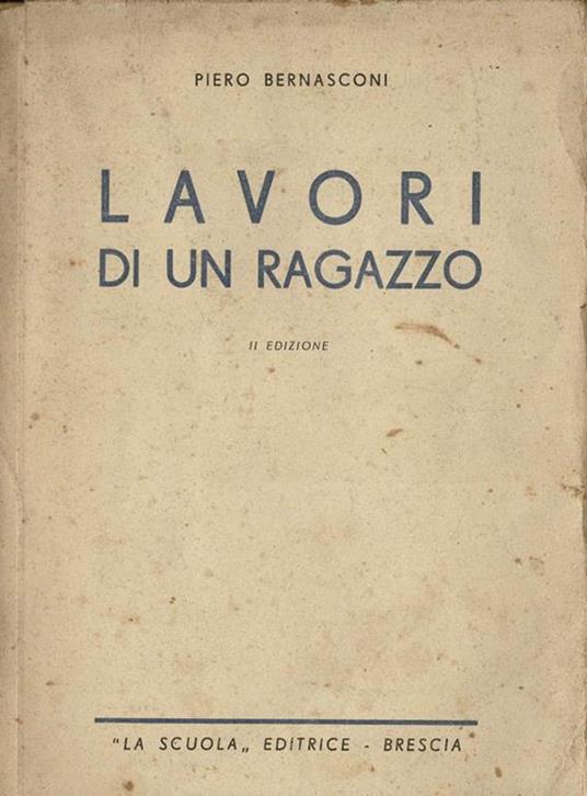 Lavori di un ragazzo - copertina