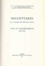Soggettario per i Cataloghi delle Biblioteche Italiane