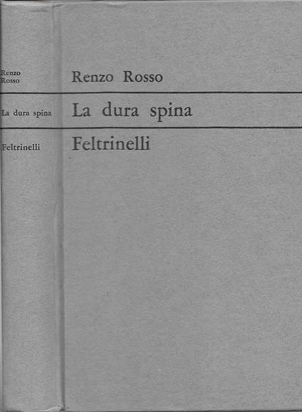 La dura spina - Renzo Rosso - copertina
