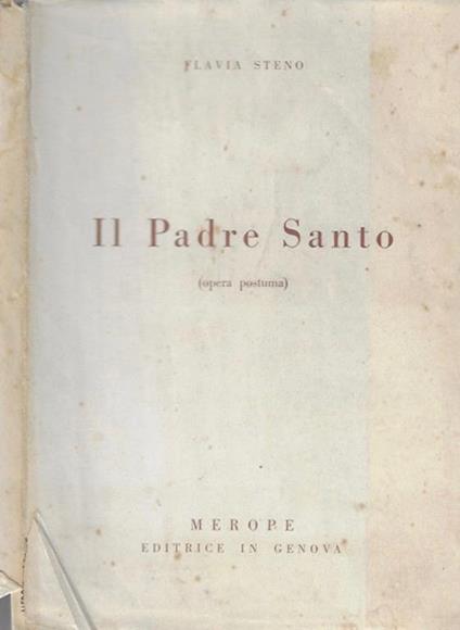 Il Padre Santo - Flavia Steno - copertina