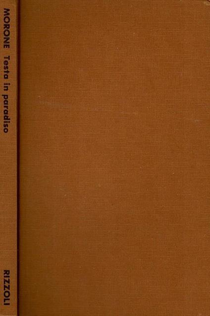 Testa in paradiso - Remo Morone - copertina