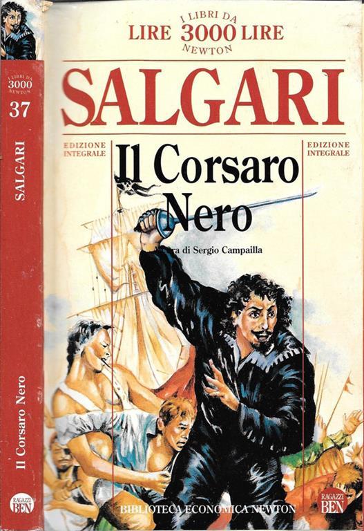 Il corsaro Nero - Emilio Salgari - copertina