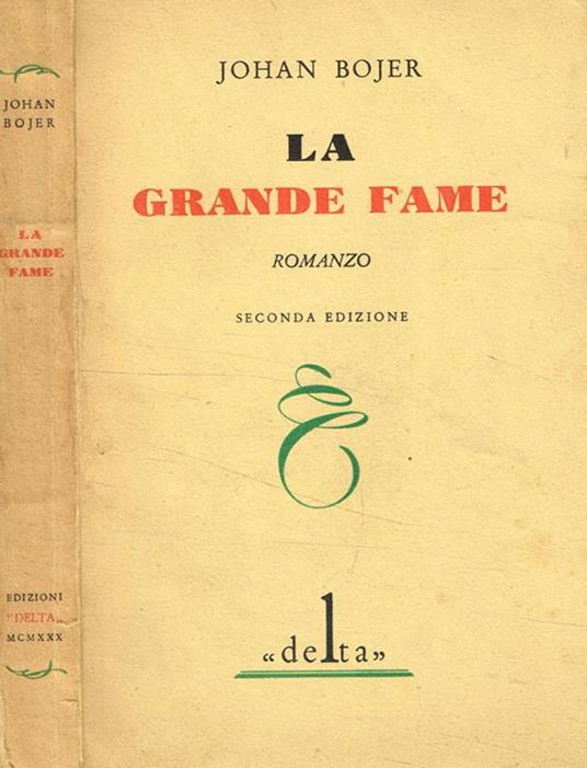La grande fame - Johan Bojer - copertina